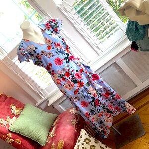 Vince Camuto sz 16 plus sz Summer Floral Lavender Dress